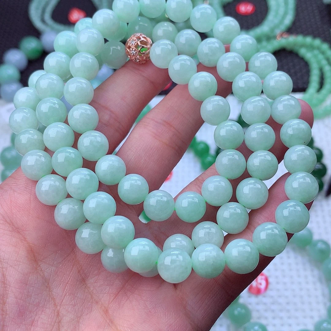 翡翠未镶嵌毛衣链