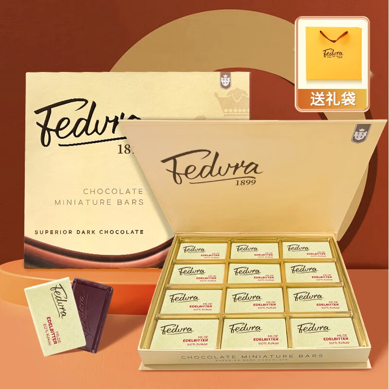费杜拉纯可可脂公爵夫人醇香黑巧克力礼盒网红零食生日礼物送女友