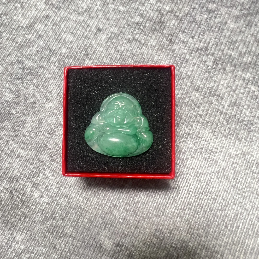 非洲翠佛公挂件满绿水润吊坠