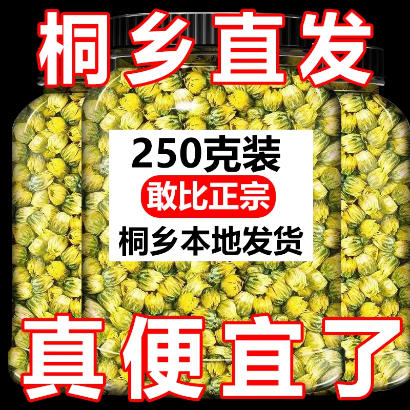 【抢250克】菊花茶桐乡胎菊王头采散装新货正宗花茶贡菊花茶
