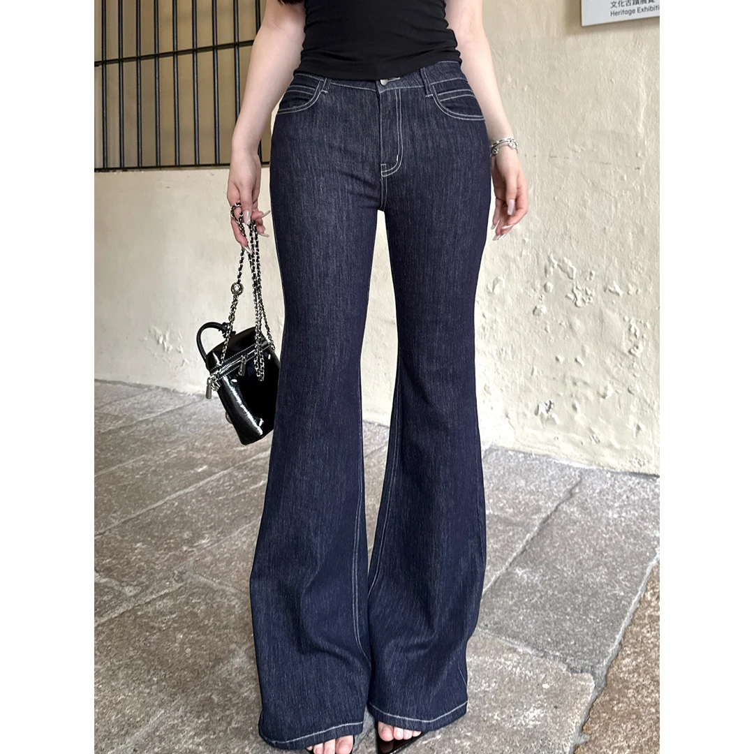 黑泽玄七「瘦瘦原牛裤」百搭高弹四季牛 立裁微喇裤型重工压印口袋