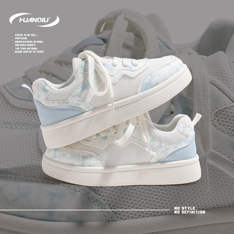 环球薄款网面爆款轻便减震运动板鞋女2025夏季学生防滑耐磨休闲鞋