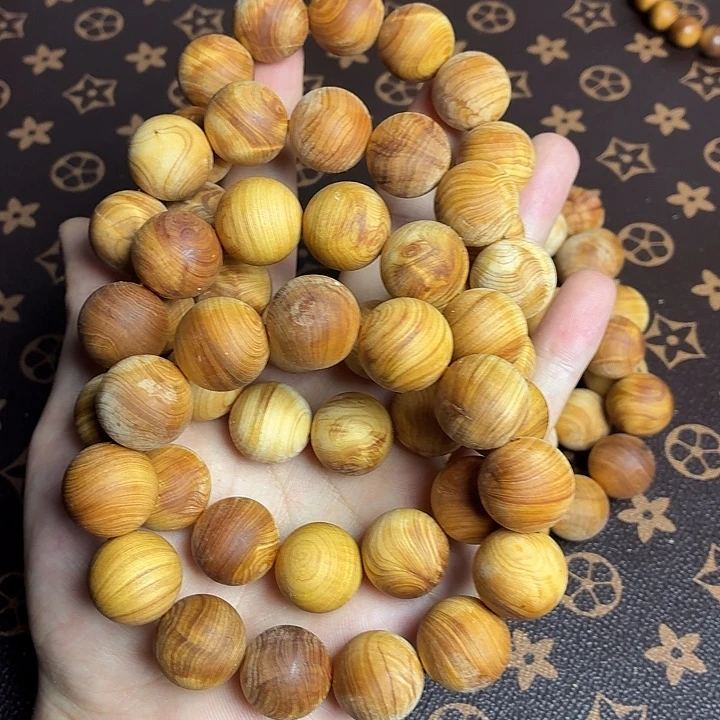 柏木（崖柏）手串/手链崖柏18mm龙胆闪电毛珠