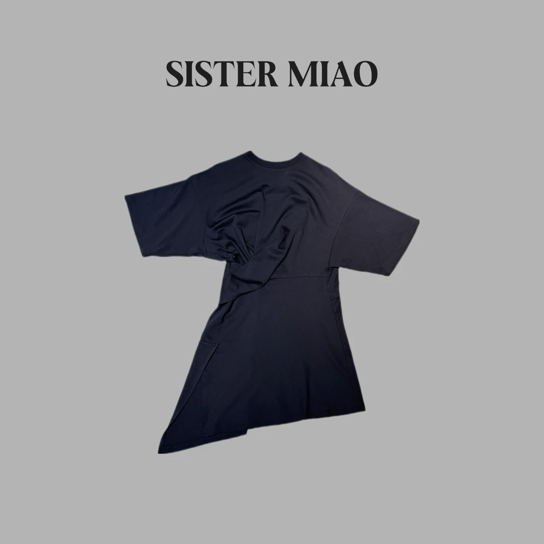 SISTER MIAO•设计款扭结长款短袖