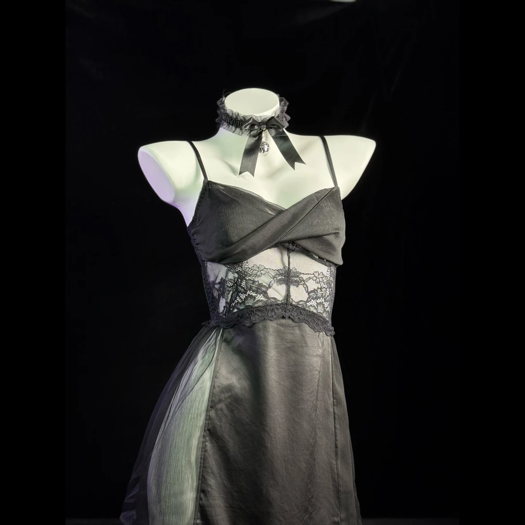 刘掰掰【云里云雾】2025宫廷纯欲风女神性感蕾丝法式居家轻奢半身裙