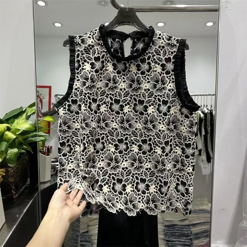 【欢姐推荐】1067气质甜美显瘦夏季无袖时尚套装