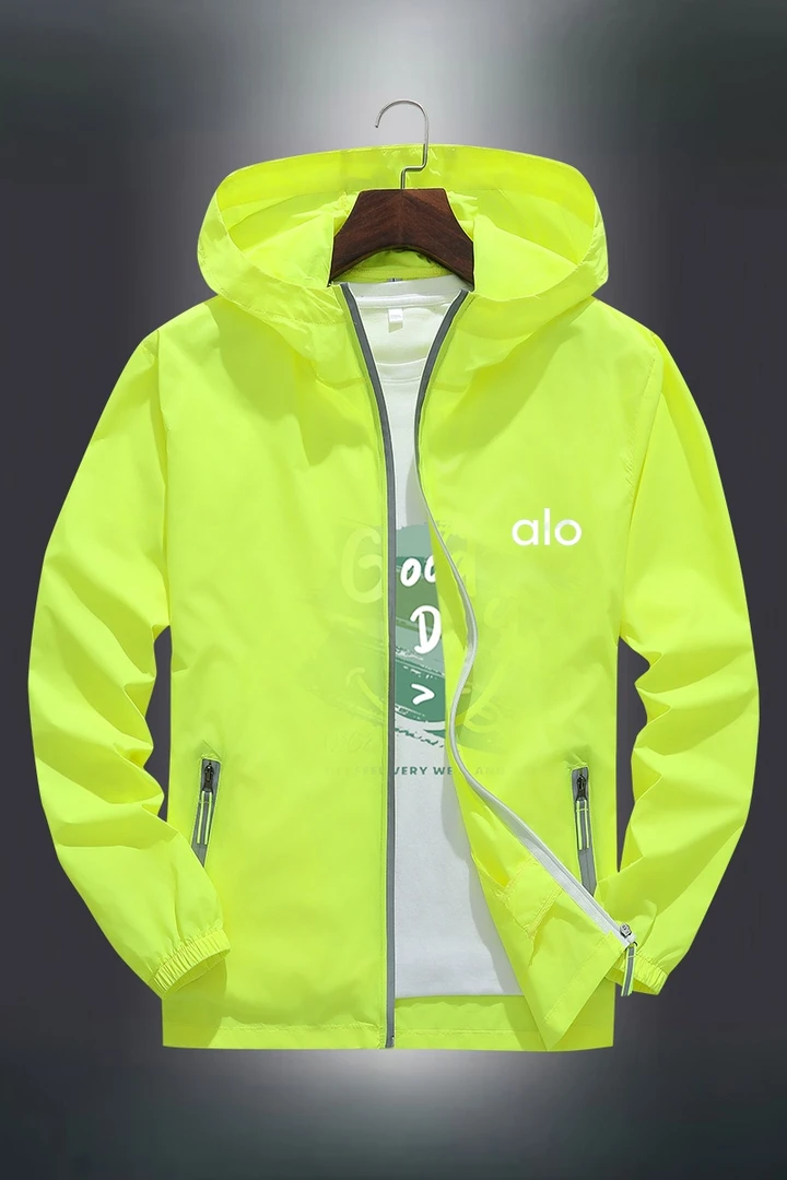 男女防晒休闲运动反光拉链透气跑步夹克薄款速干钓鱼防水防紫外线