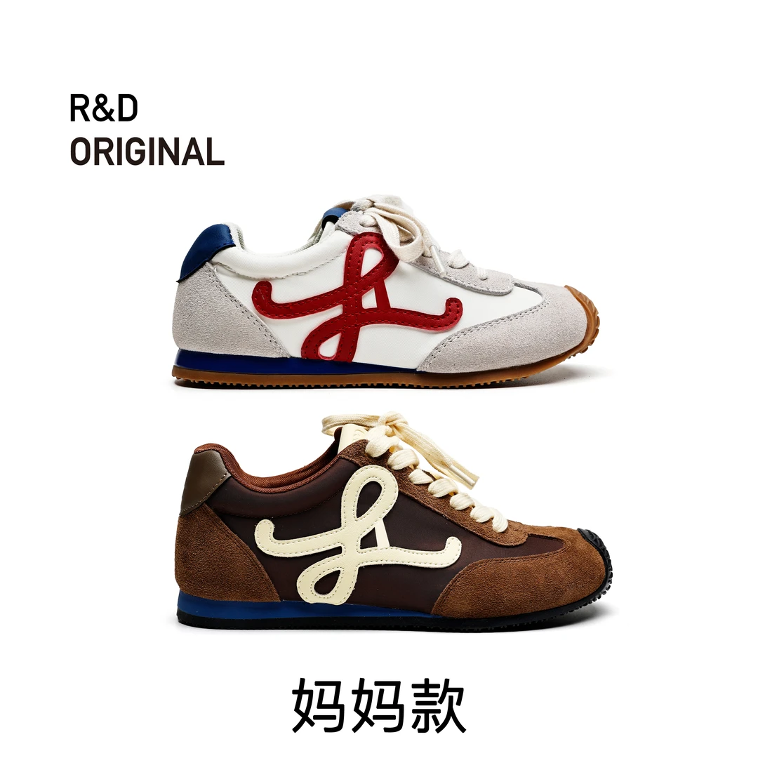 【妈妈款】2025春款新款女运动鞋潮牌阿甘鞋防滑跑步鞋真皮D8832