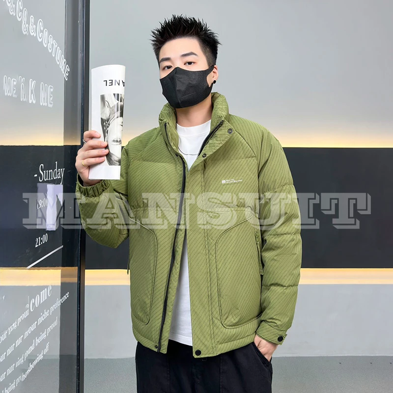 9818 2025冬季滑雪保暖男士百搭时尚休闲潮流帅气短款棉外套