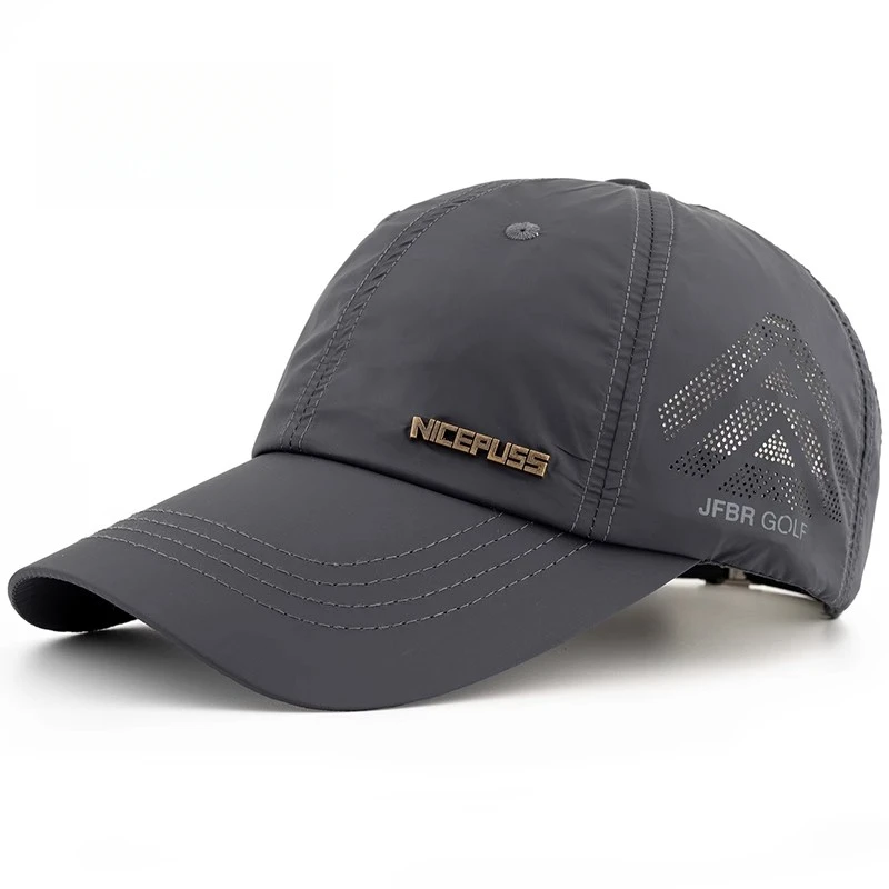 速干帽子男夏季薄款透气鸭舌帽运动棒球帽女夏天防晒遮阳帽太阳帽