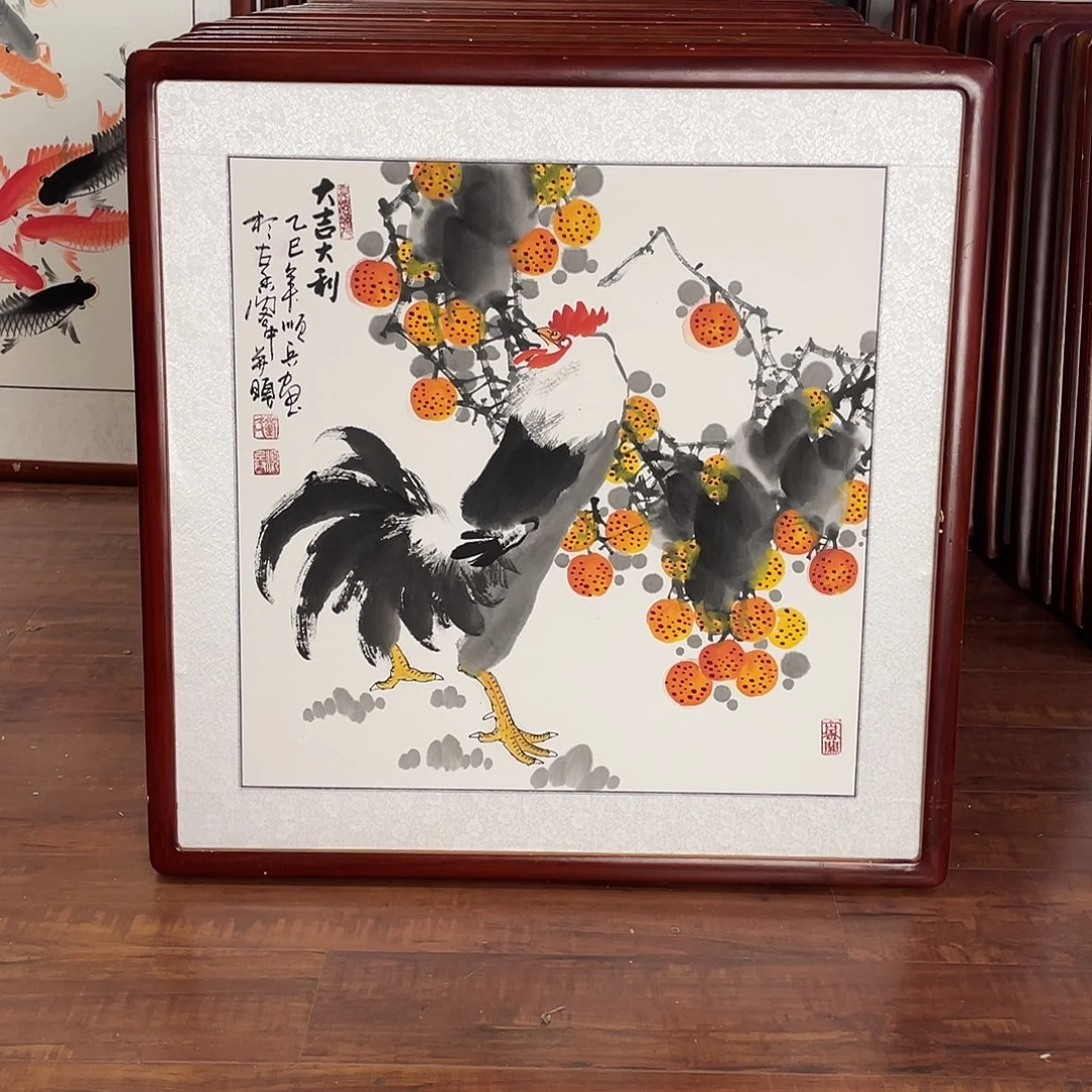 国画带框尺寸63*63厘米
