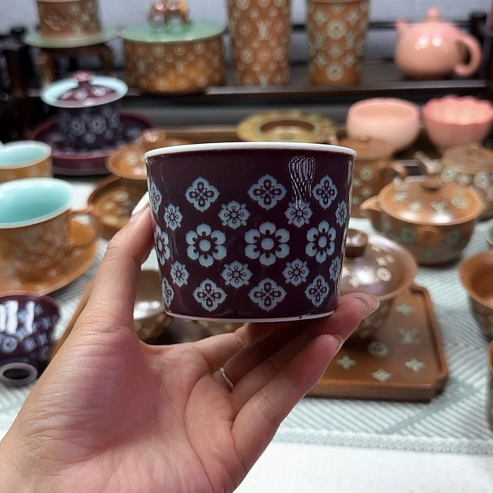 A***幸龙泉手工制作工艺紫杯