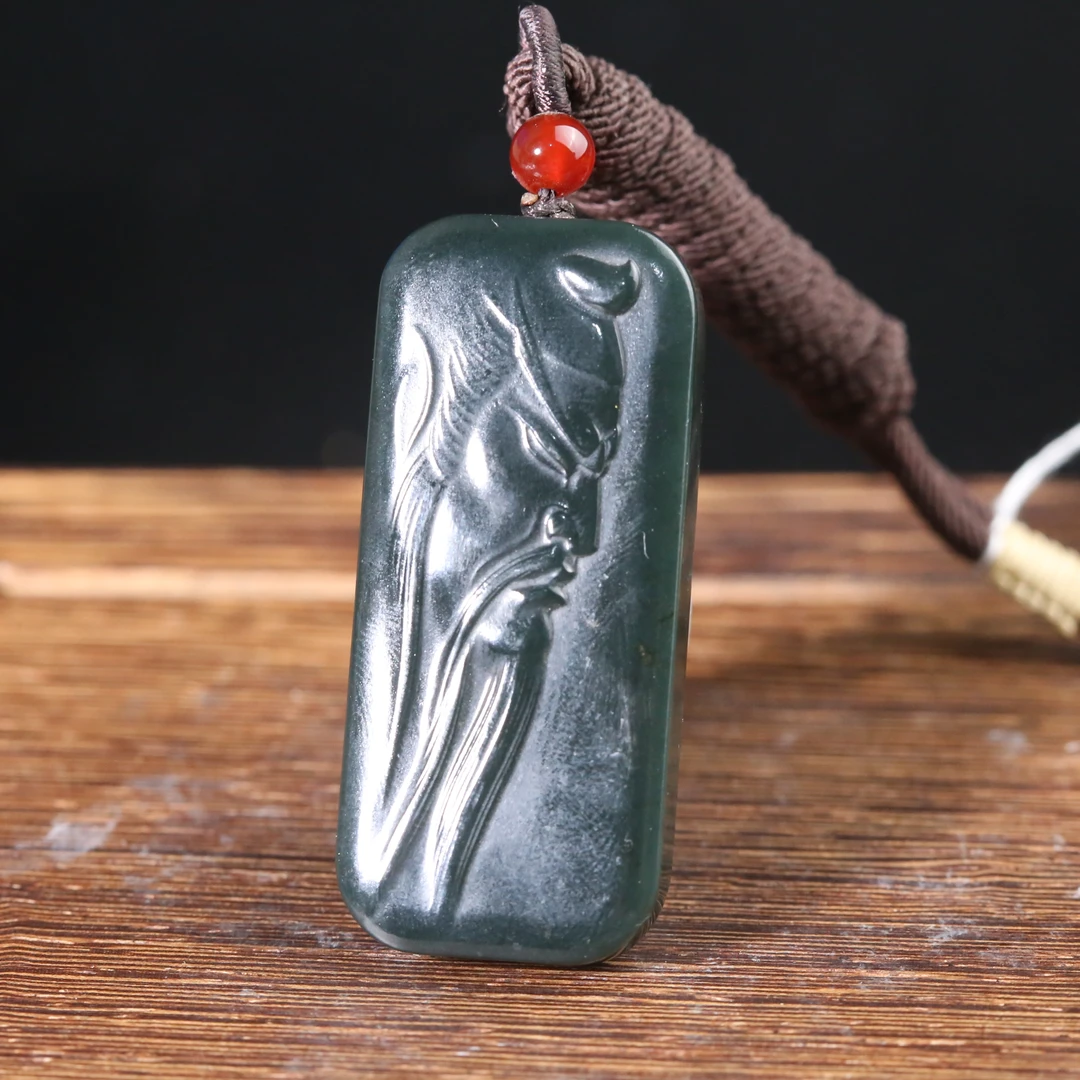 和田青玉关公挂件ADYP250529044多样性发货