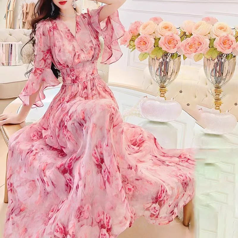 Q821-830新款夏季连衣裙纯欲温柔风甜美（不是主图款以直播间为准）