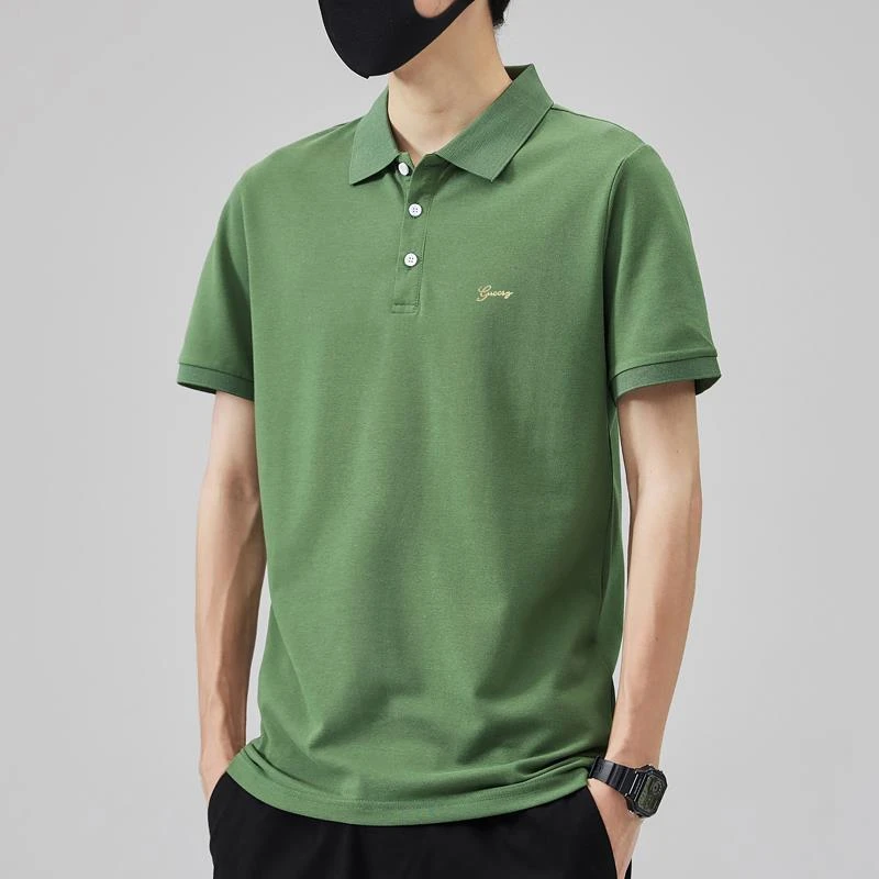 夏季男士短袖翻领保罗POLO衫简约成熟帅气年轻商务休闲衬衫领T恤