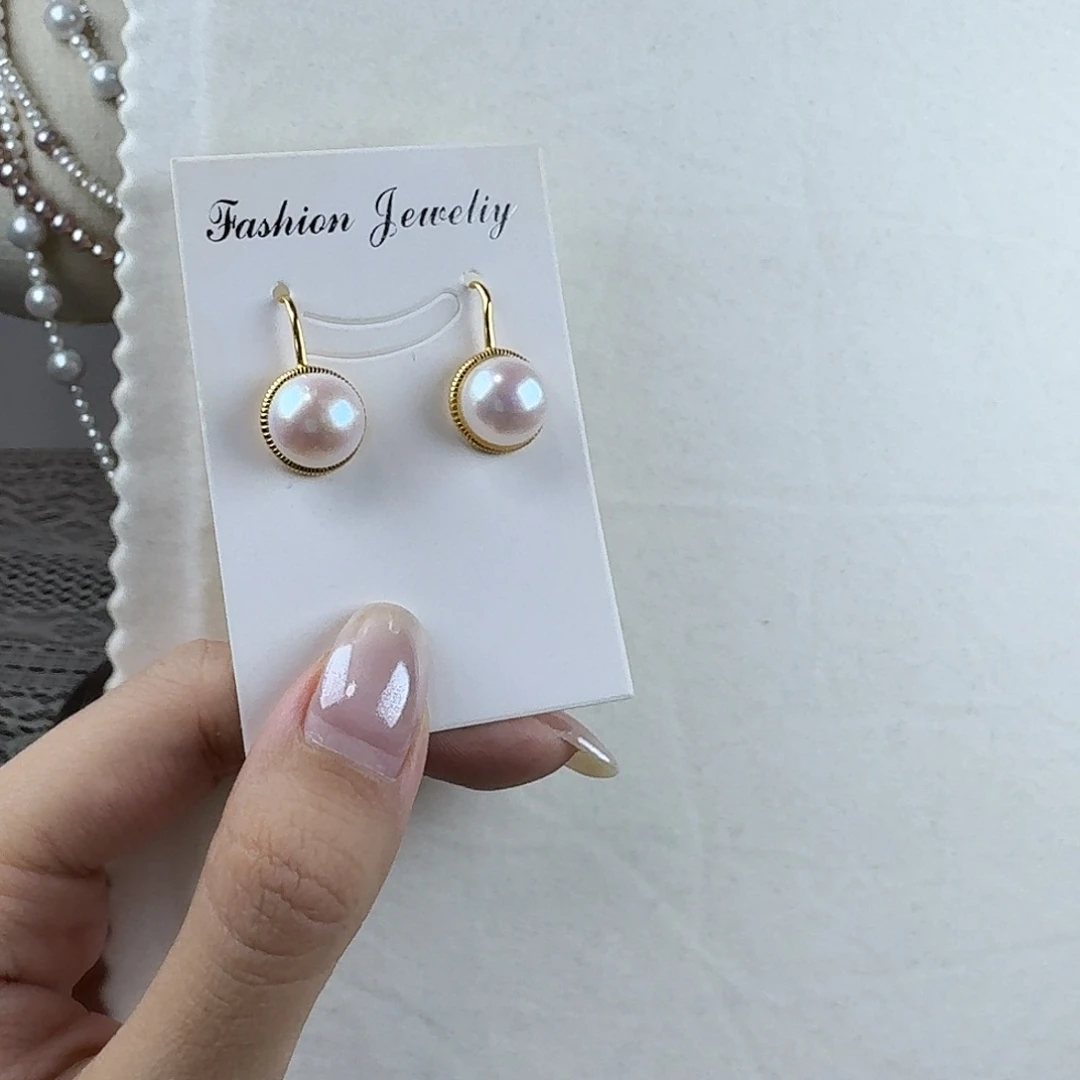 淡水珍珠耳钉未镶嵌