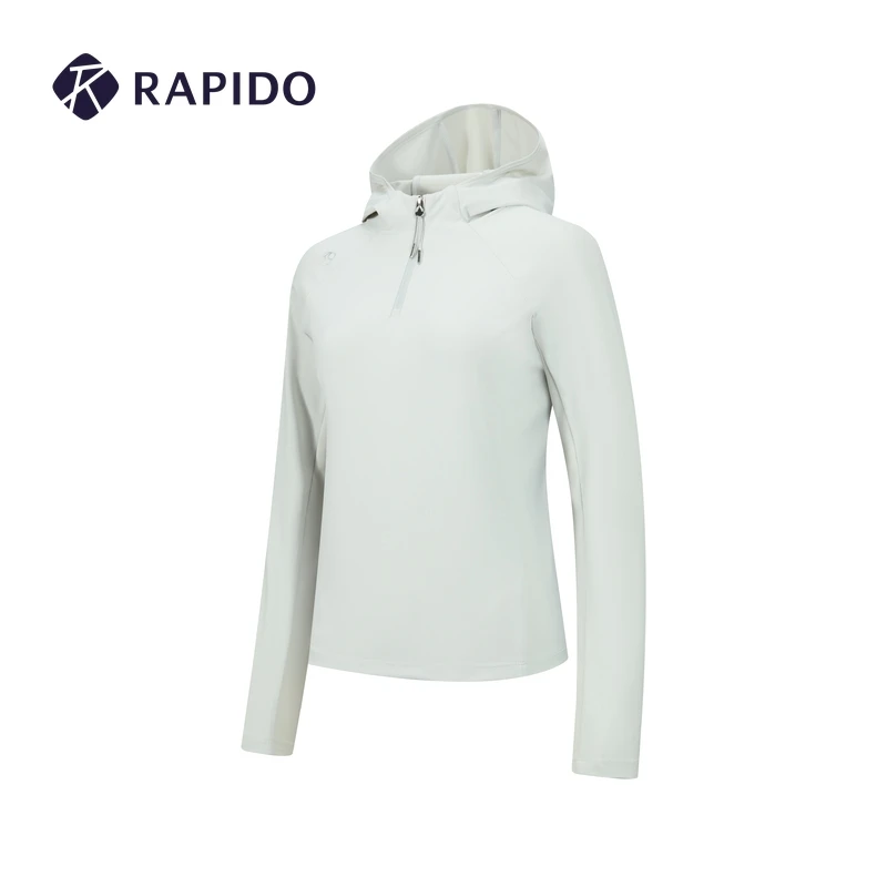 【新品】RAPIDO雳霹道25早秋女运动休闲连帽半拉链长袖CP5741L02