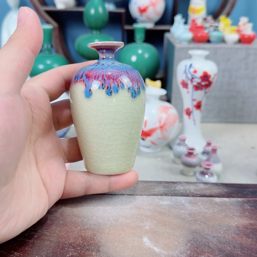 陶瓷手工小花器摆件