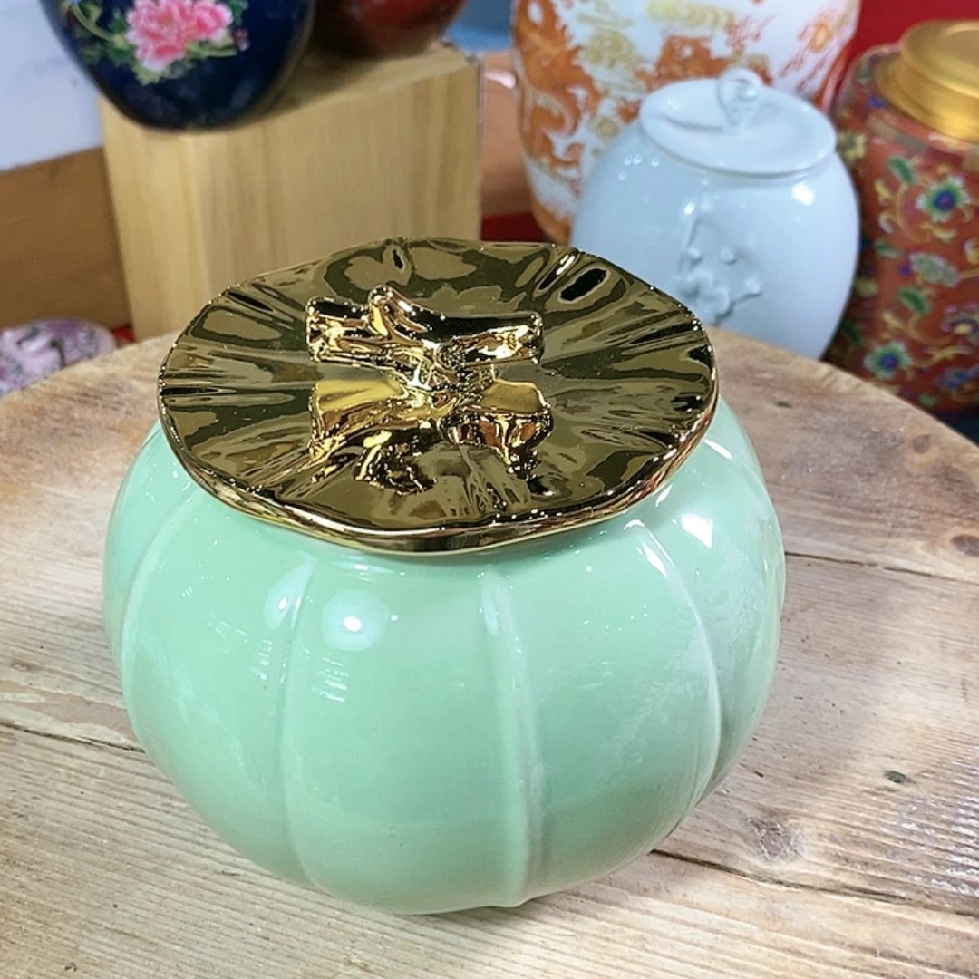 【闪购商品】瓷片陶瓷茶叶罐密封罐