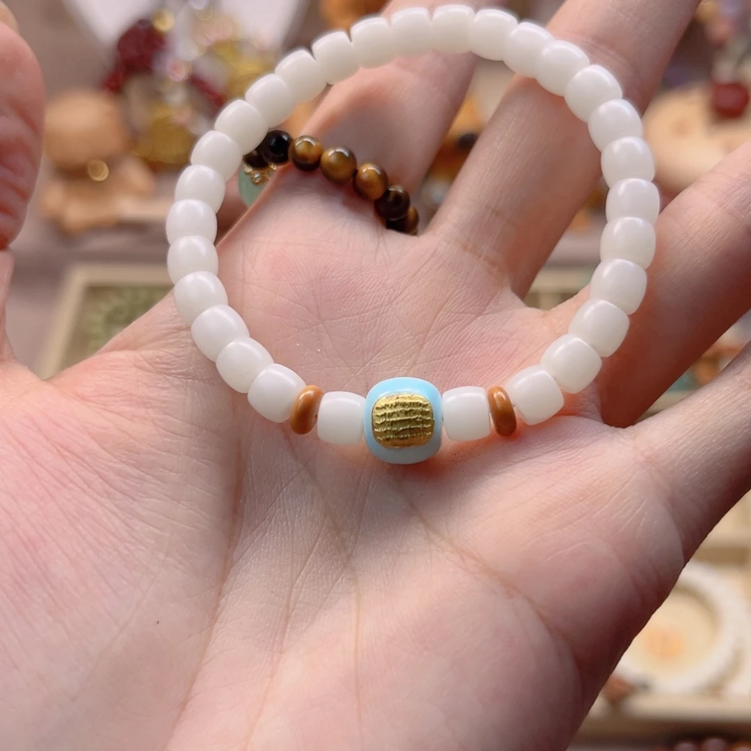 白玉菩提吊坠白玉菩提单圈