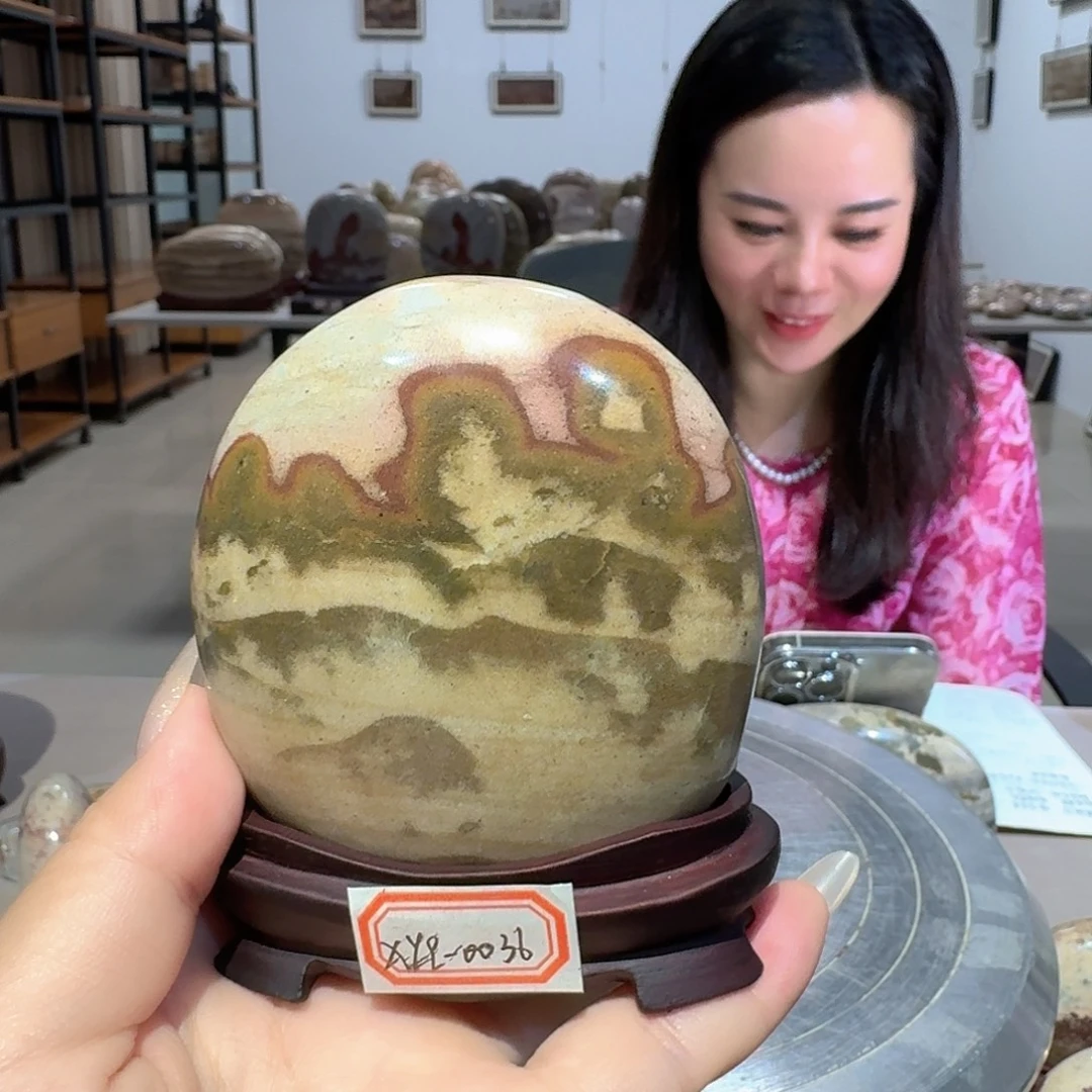 长江画面石小摆件