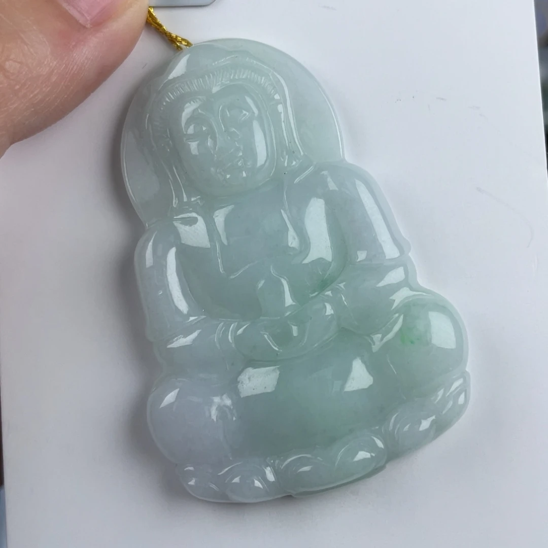 颈饰未镶嵌翡翠观音