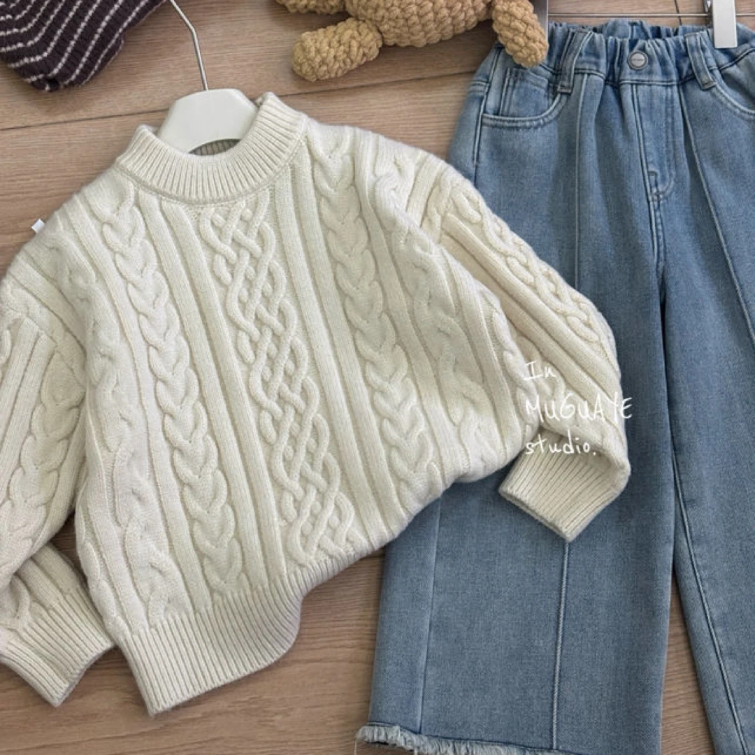 【原创设计品牌】mgy&kids 5153冬男女童毛衣加厚款打底针织衫毛衣