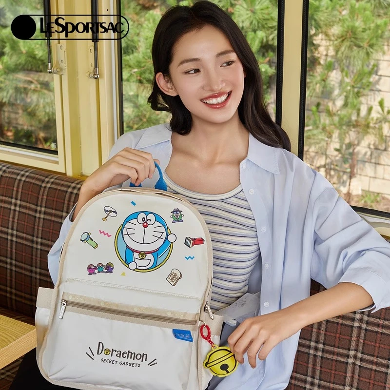 LeSportsac乐播诗携手哆啦A梦的限定设计系列通勤电脑背包双肩包