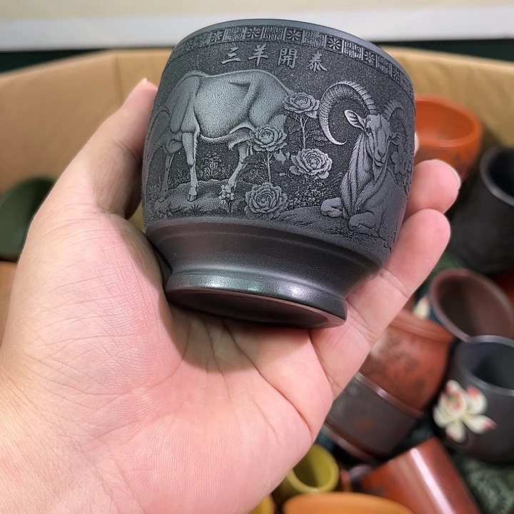 茶杯紫砂全手工紫砂主人杯