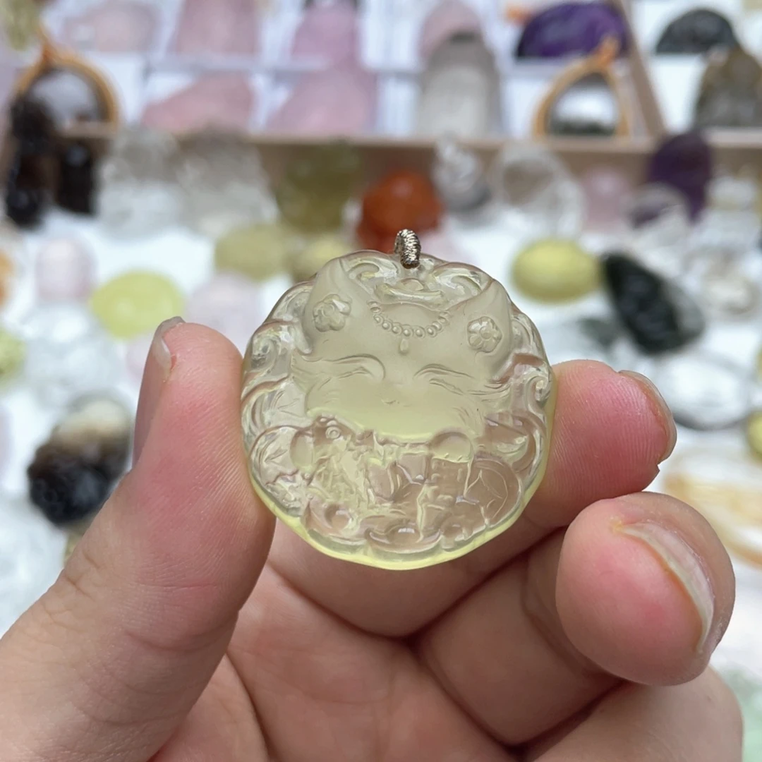 未镶嵌吊坠(不含链)水晶豚