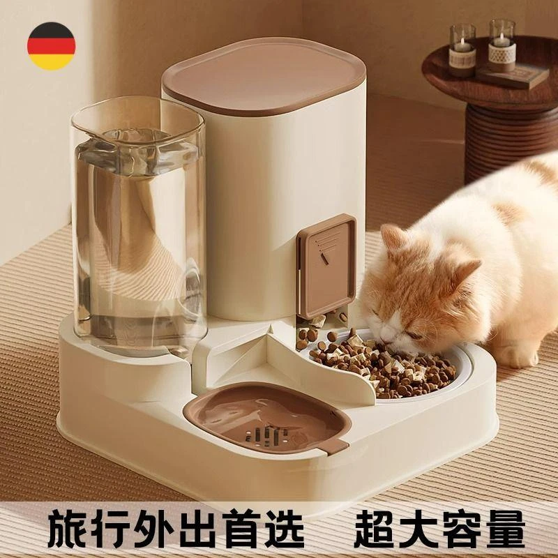 猫粮自动喂食器一体机喂水器猫喝水流动宠物饮水器猫咪饮水机