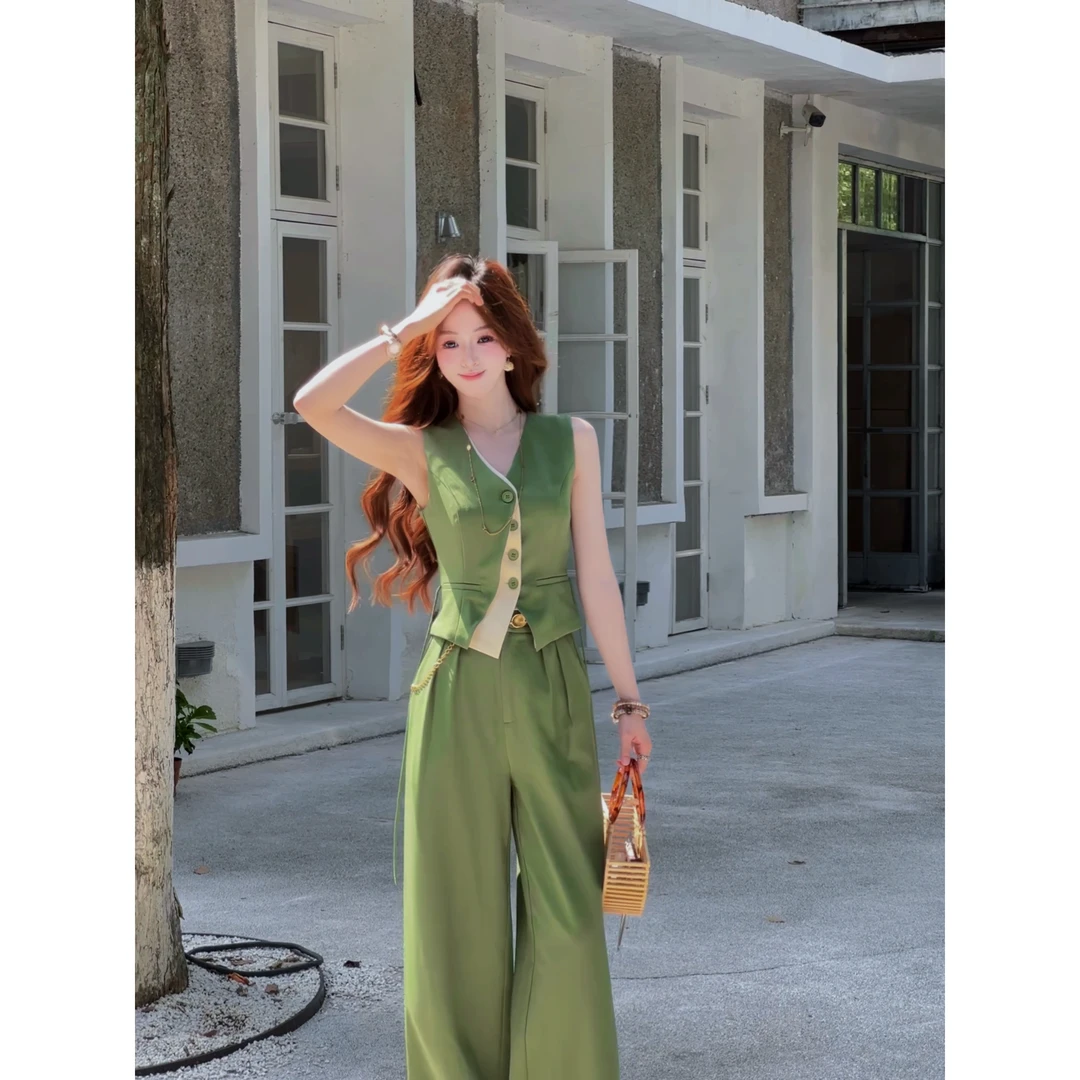 冉冉定制●时尚两件套预LUX5TZ3521(前面平腰 后面松紧腰)