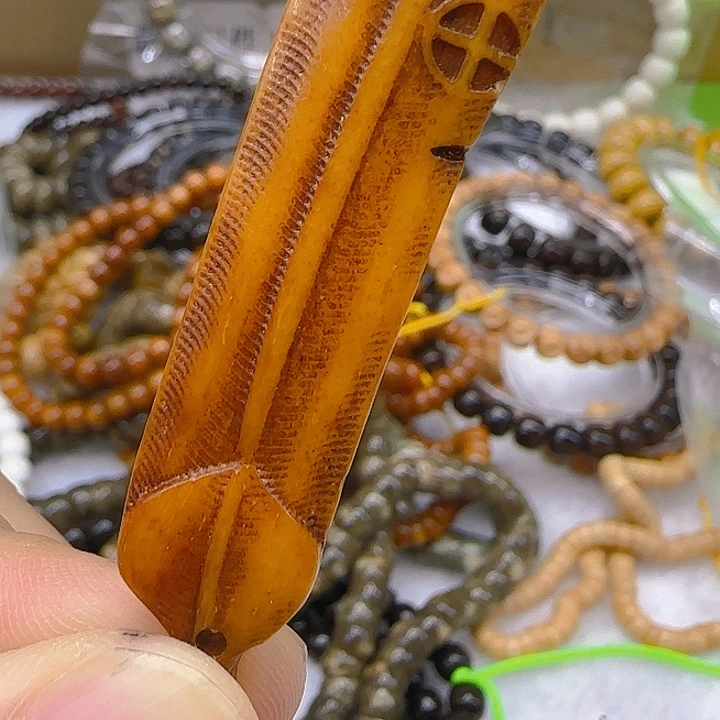 星月菩提手串171小配饰羽毛