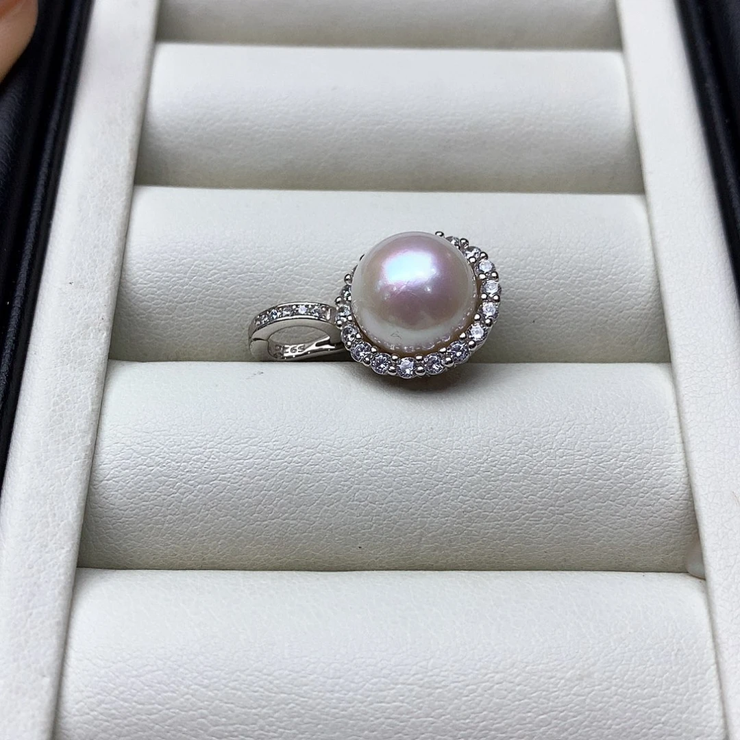 淡水珍珠颈饰银S925镶嵌