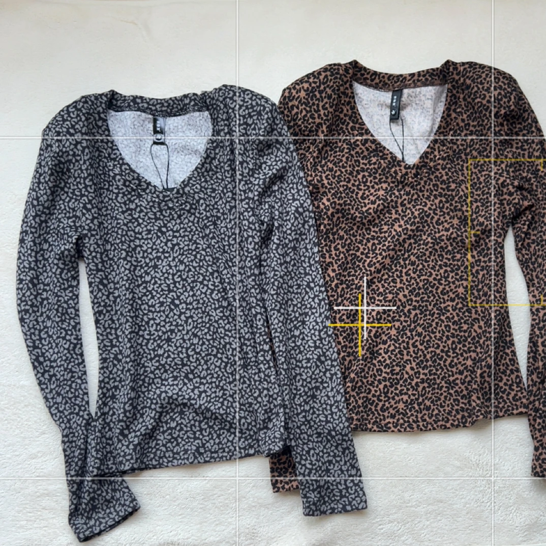 5862V领豹纹气质打底衫上衣