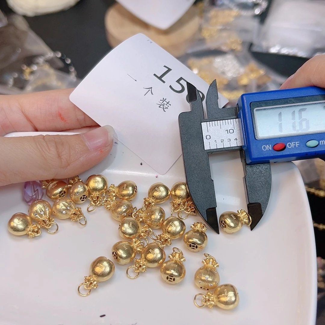 紫晶珠宝半成品银S925镀金镶嵌150