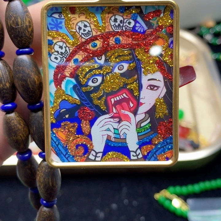 玛瑙/玉髓颈饰合金吊坠