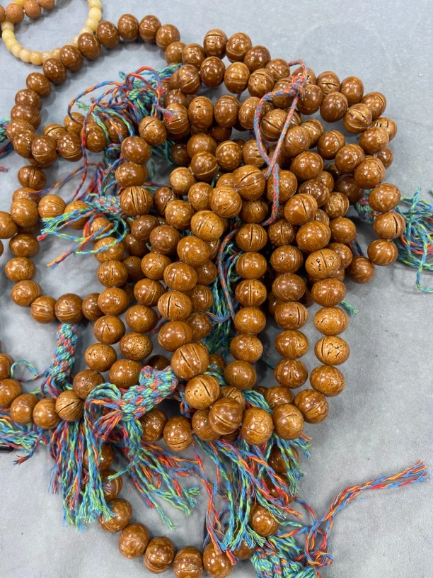 桃核光珠手持品相尺寸挨着发