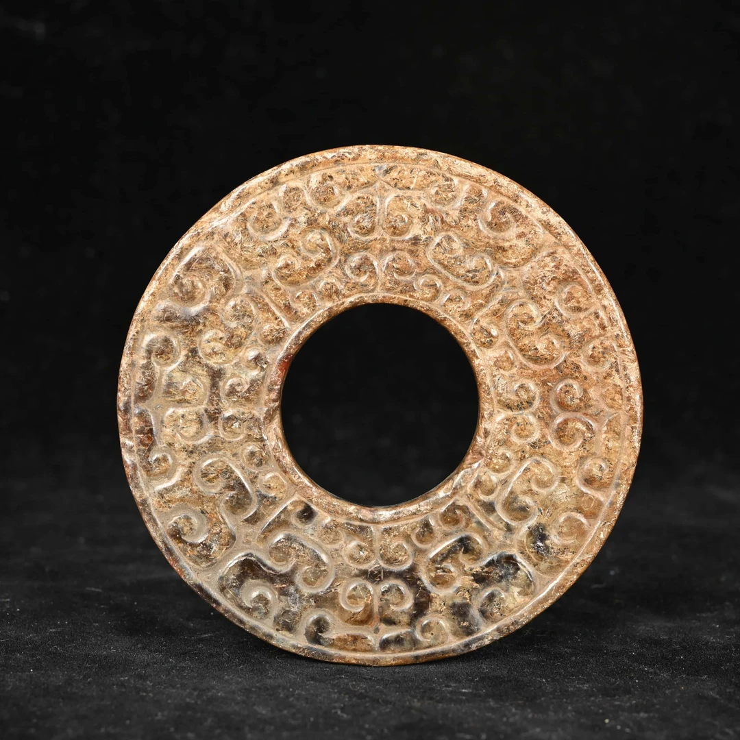 明代隐龙纹玉璧/SP.013752/集萃斋