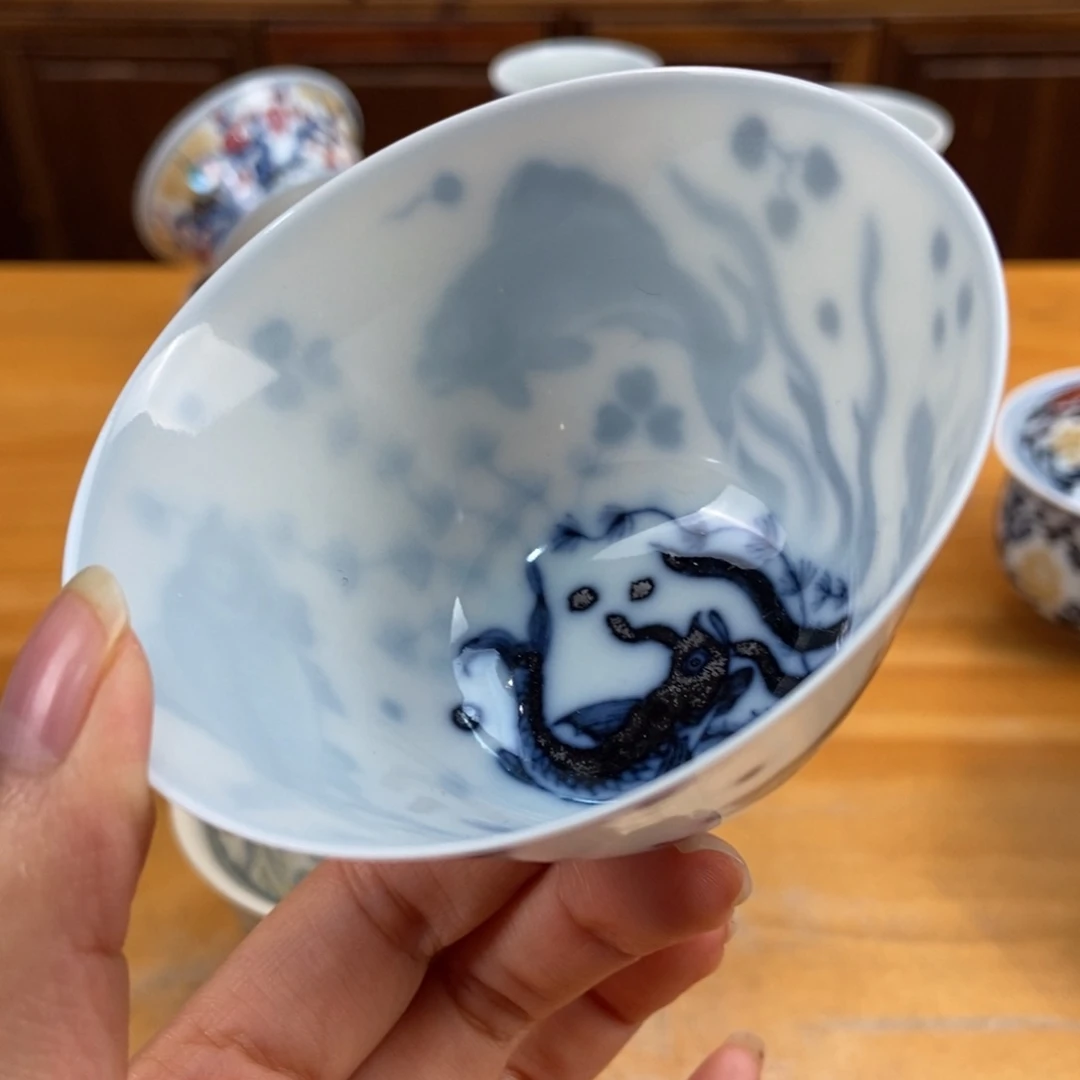 手绘现代茶具非古董