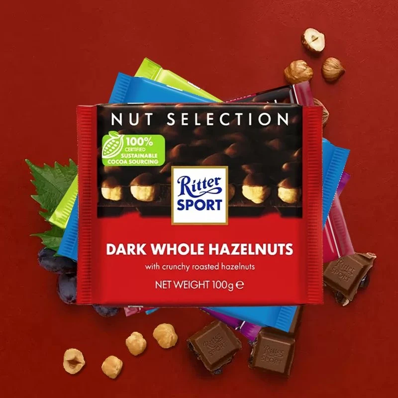 【东娃】德国进口瑞特滋榛仁可可脂巧克力100g