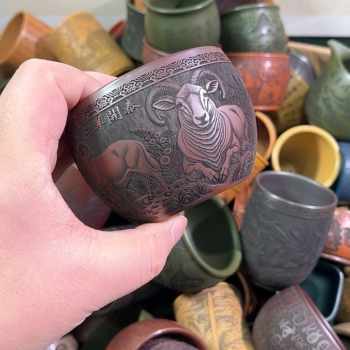 茶杯紫砂全手工紫砂主人杯