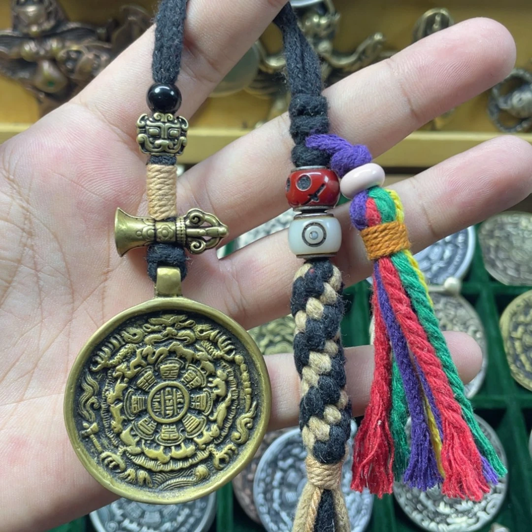 黄利马麟甲熊九宫八卦牌