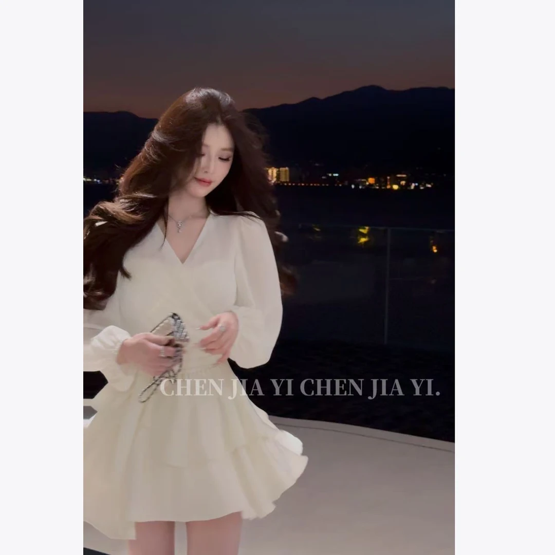 【JIAYI】白月光(店主私服定制)早秋压褶重工艺仙女两件套套装2510
