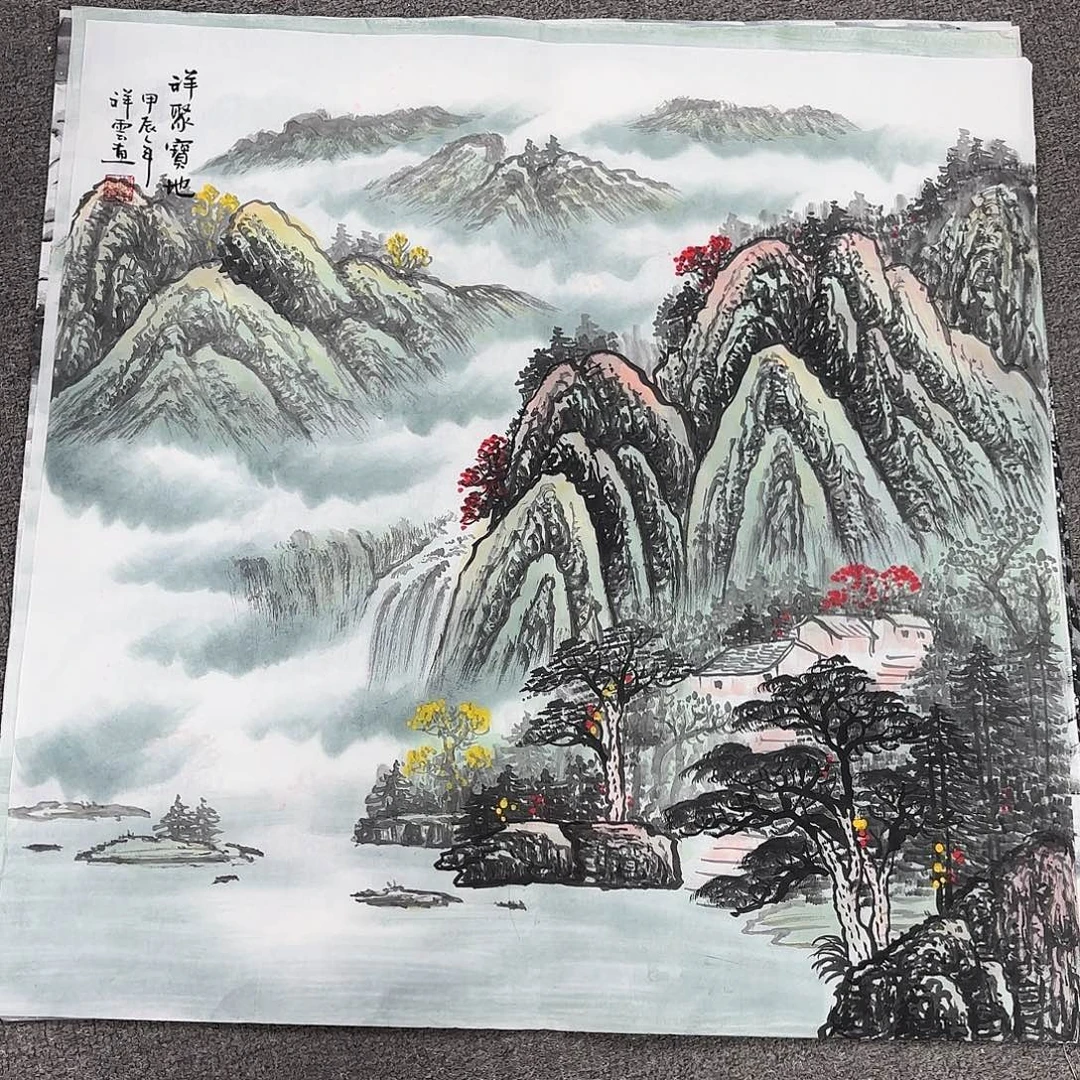 国画国画作品多次在国内外