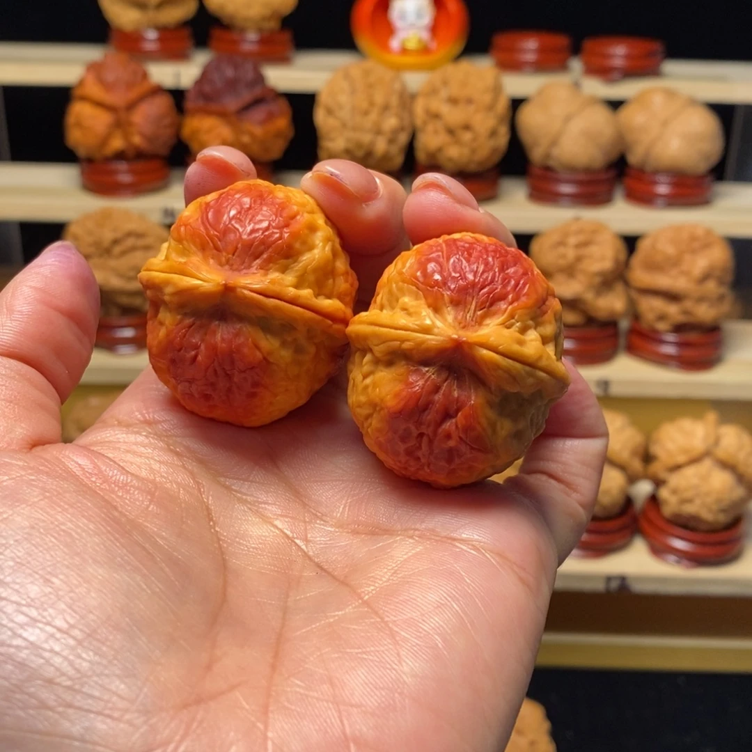 文玩核桃把件39七彩至尊元宝