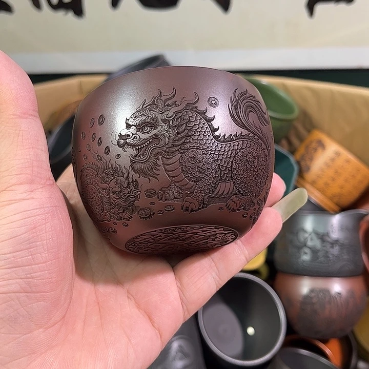 茶杯紫砂全手工紫砂主人杯