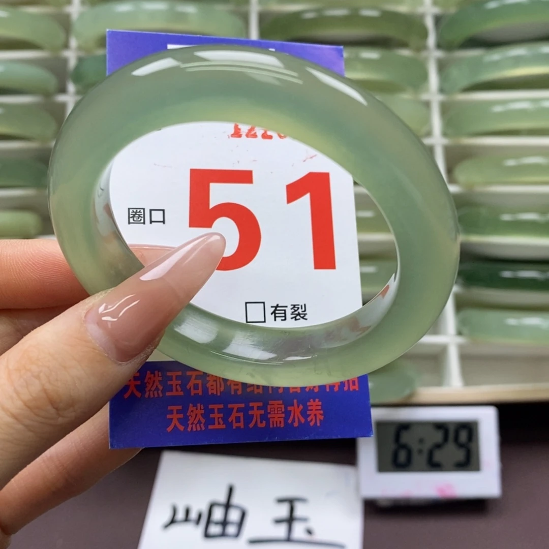 未镶嵌蛇纹石玉手镯