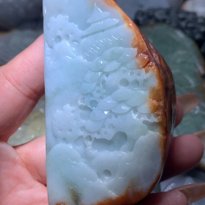 翡翠未镶嵌颈饰保真天然A货翡翠