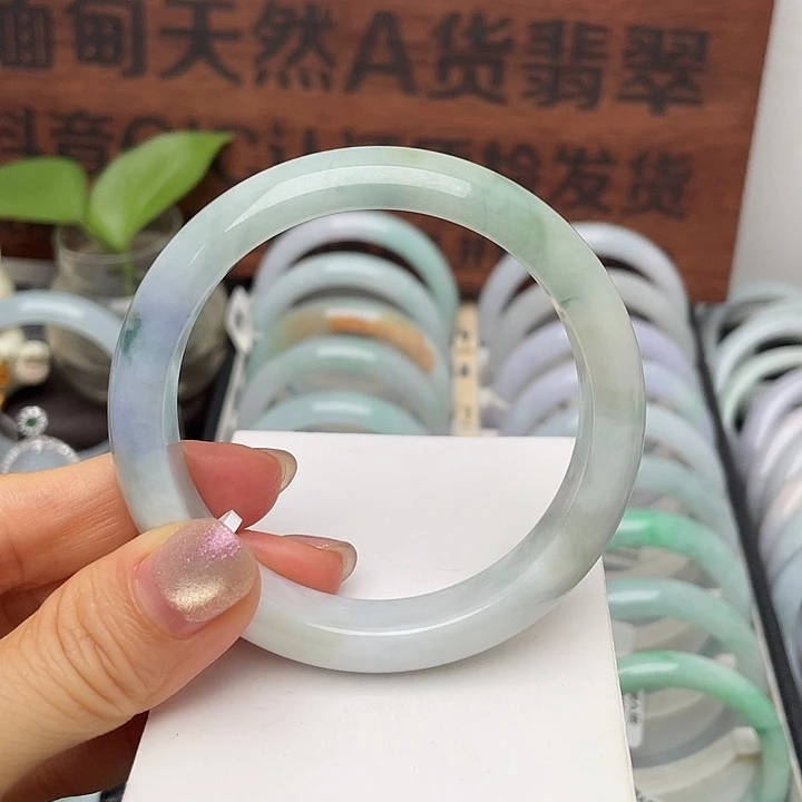 幸***走翡翠未镶嵌手镯57.2/12.9/8正圈